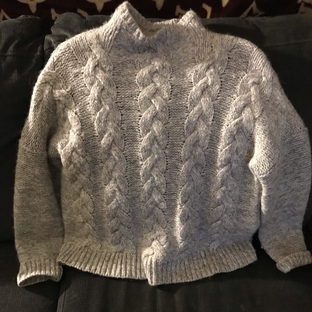Cable knit sweater